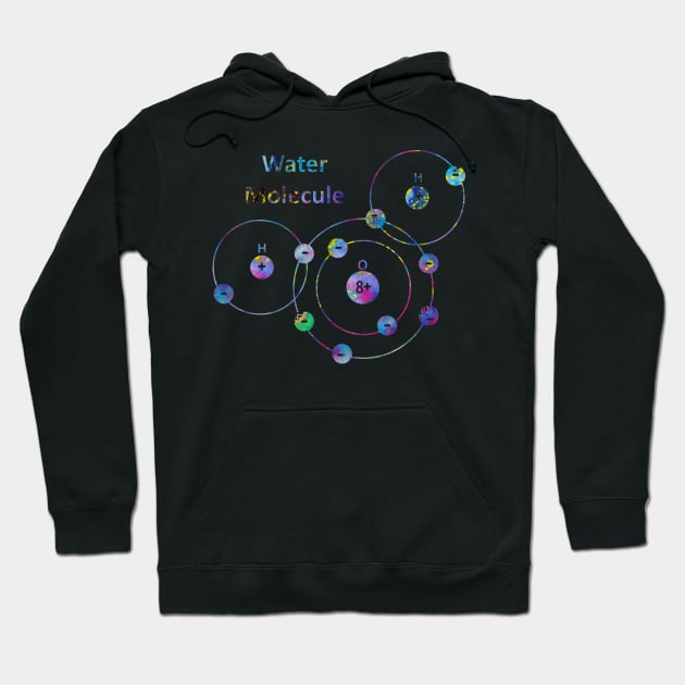 Water Molecule Hoodie by erzebeth